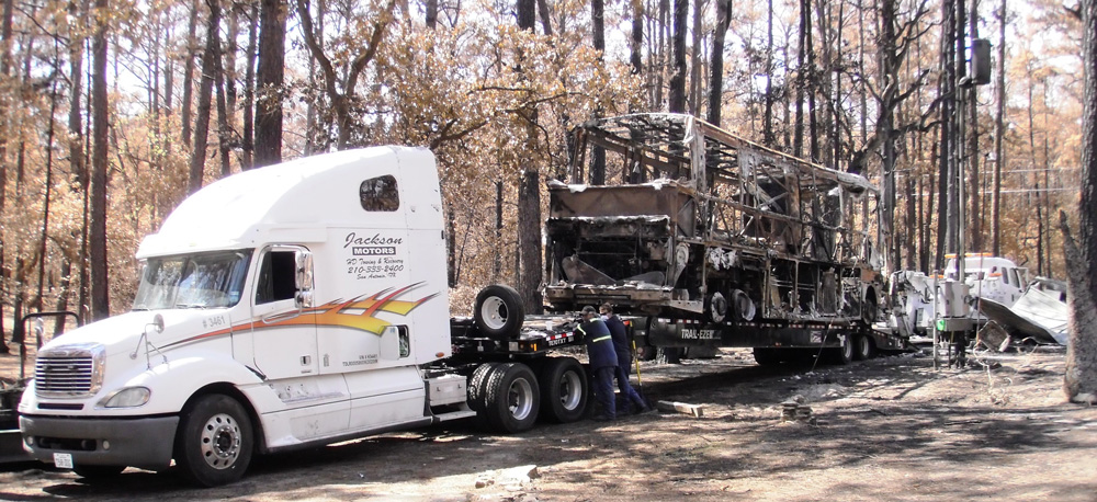 tow equipment with trailer