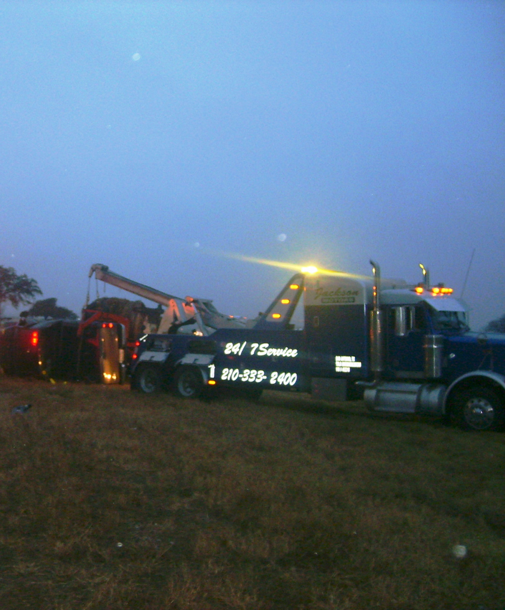 early morning truck tow