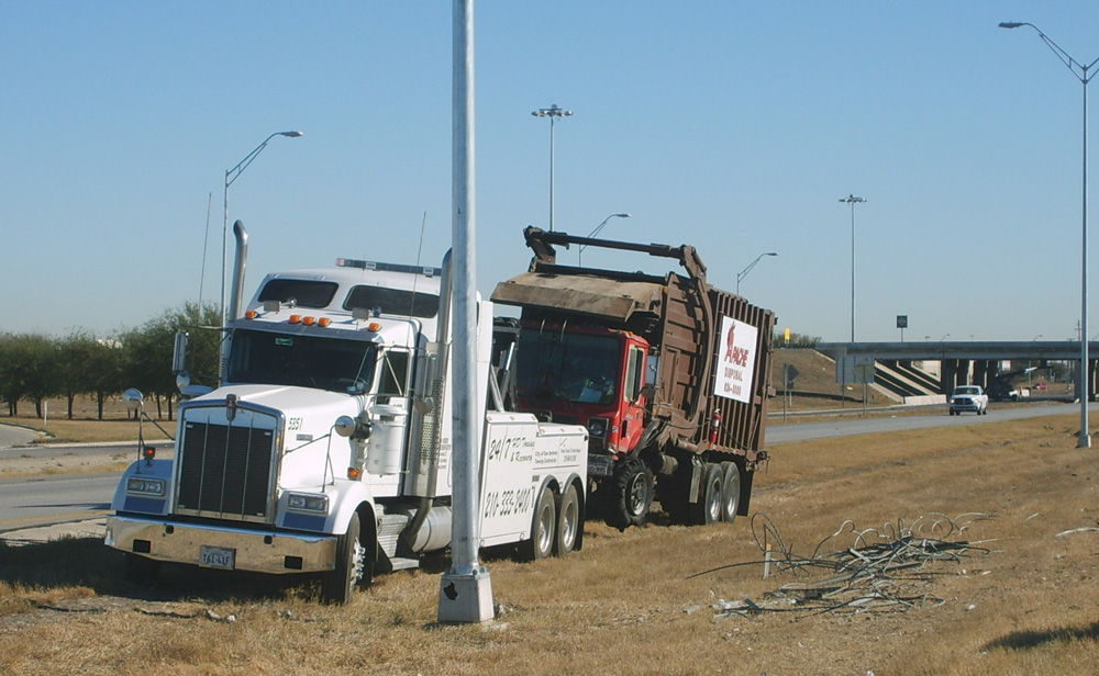 garbage truck tow